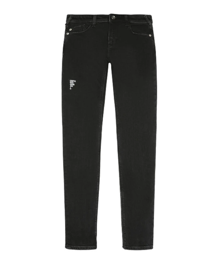 

Черные узкие джинсы 6k2j282di9z0005 Emporio Armani, черный