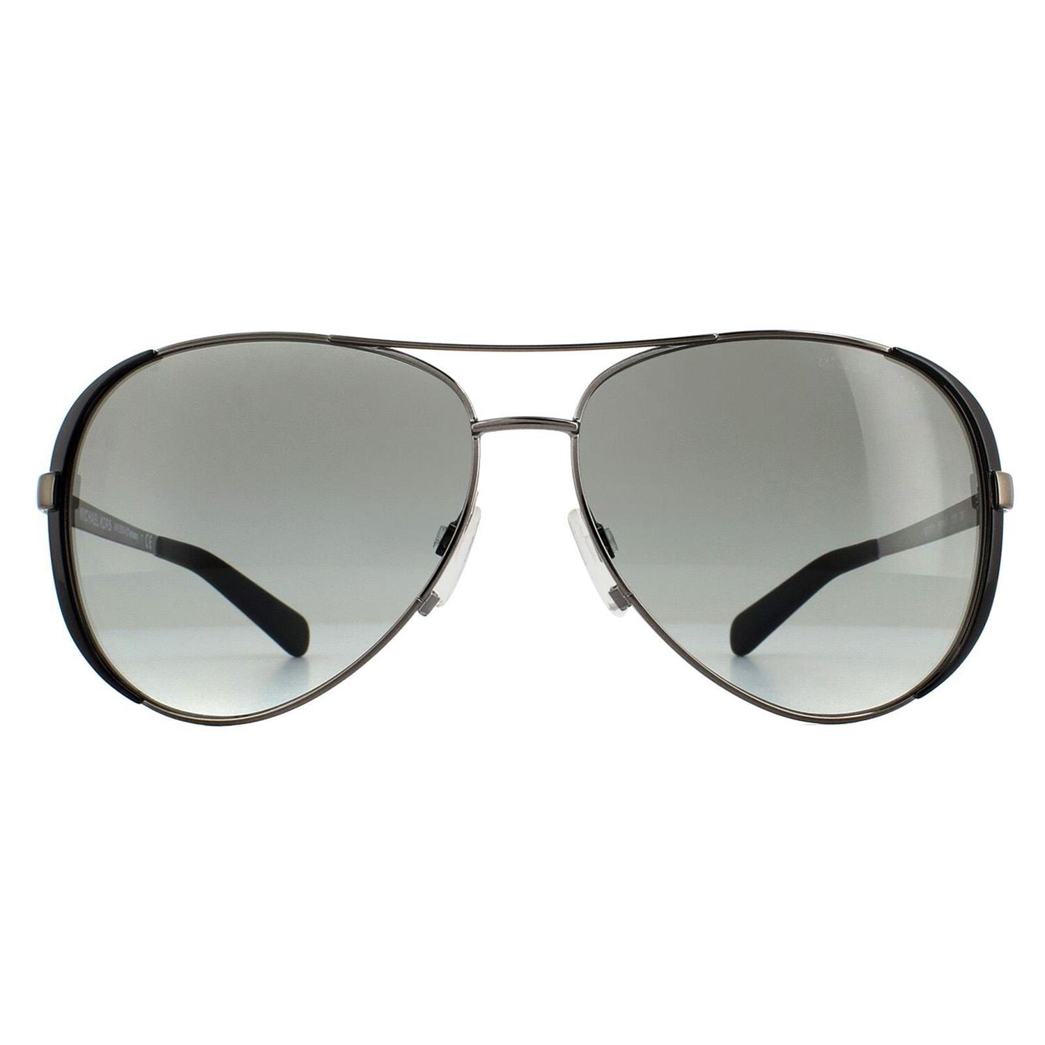 

Черно-серые солнцезащитные очки Aviator Gunmetal с градиентом Michael Kors, черный