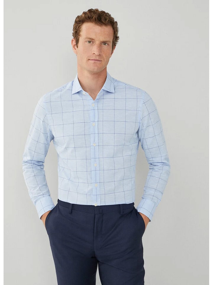 

Рубашка Hackett London, светло-синий