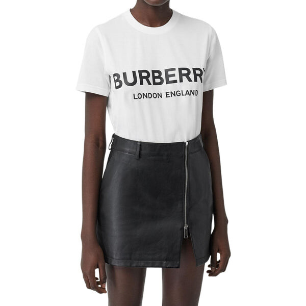 Футболка Burberry Cotton Logo Printing Classic Short Sleeve Unisex, белый — фото 3