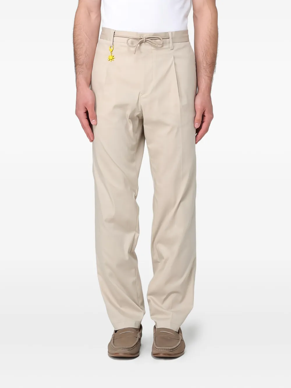 

Брюки со складками и завязками Manuel Ritz, нейтральный