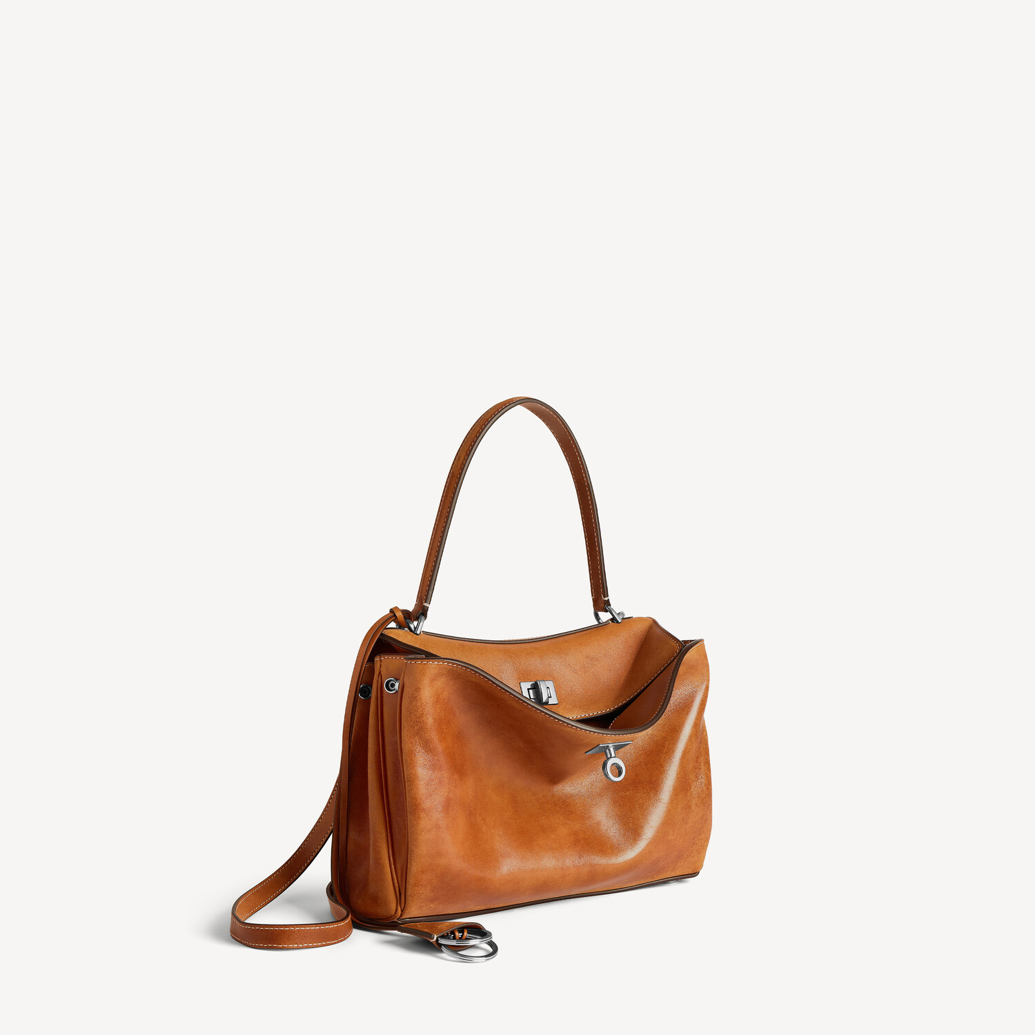 Женская сумка rodeo small в цвете tan cowboy BALENCIAGA, рыжий ковбой — фото 2