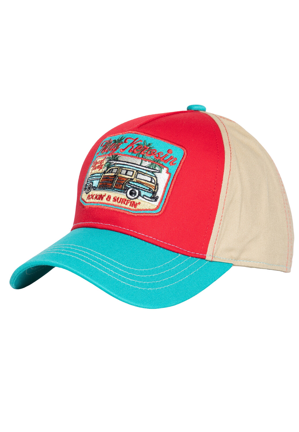 

Бейсболка King Kerosin King Kerosin Trucker Rockin & Surfin, красный