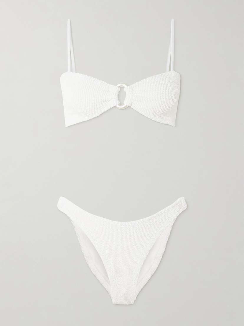 

Бикини Misty из искусственного жемчуга с жатым лифом Hunza G, белый