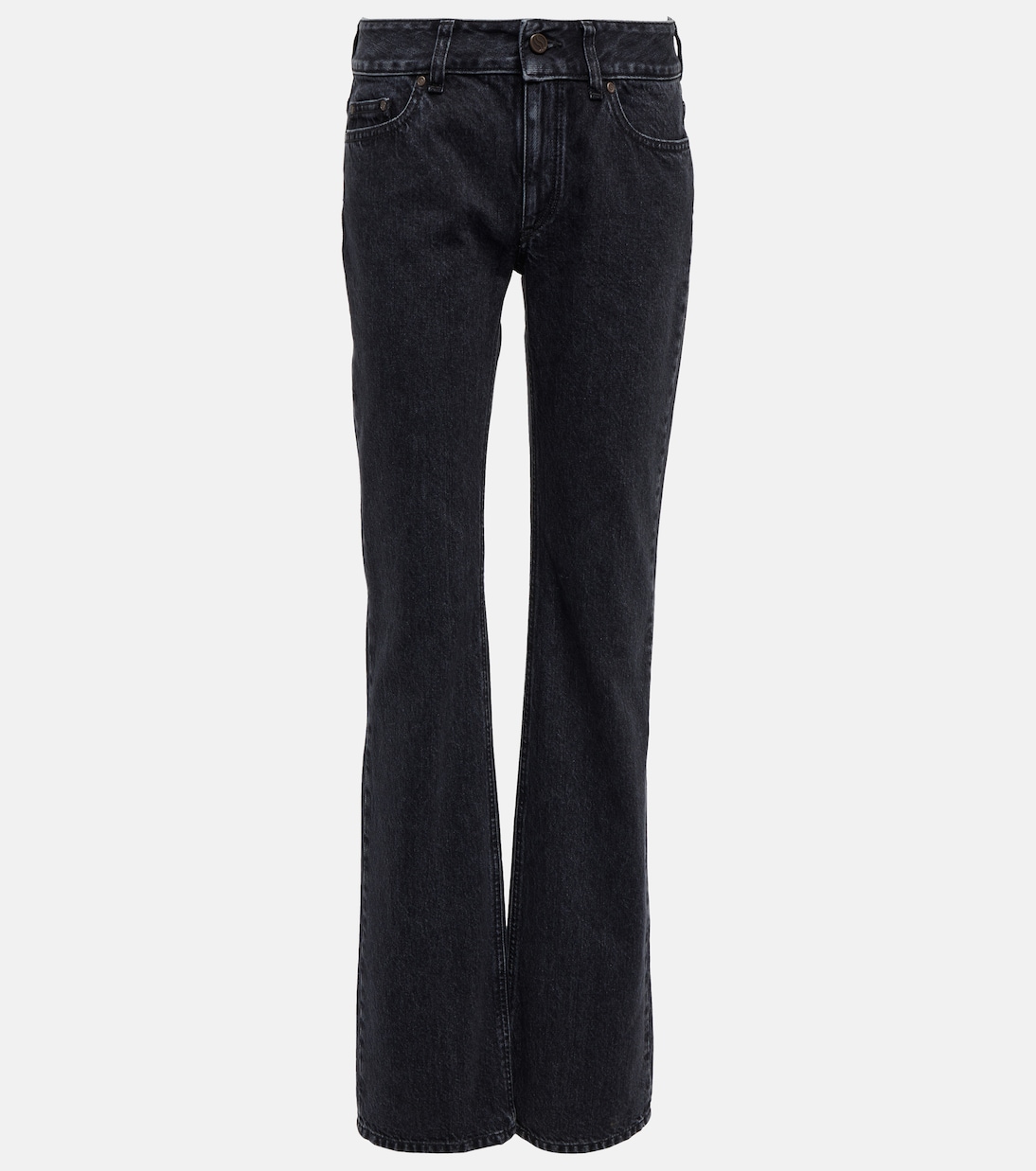 

Прямые джинсы с низкой посадкой Stella McCartney, Washed Black