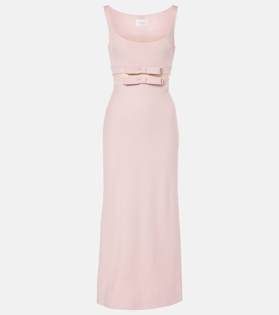 

Платье миди из крепа с бантом Giambattista Valli, цвет rose