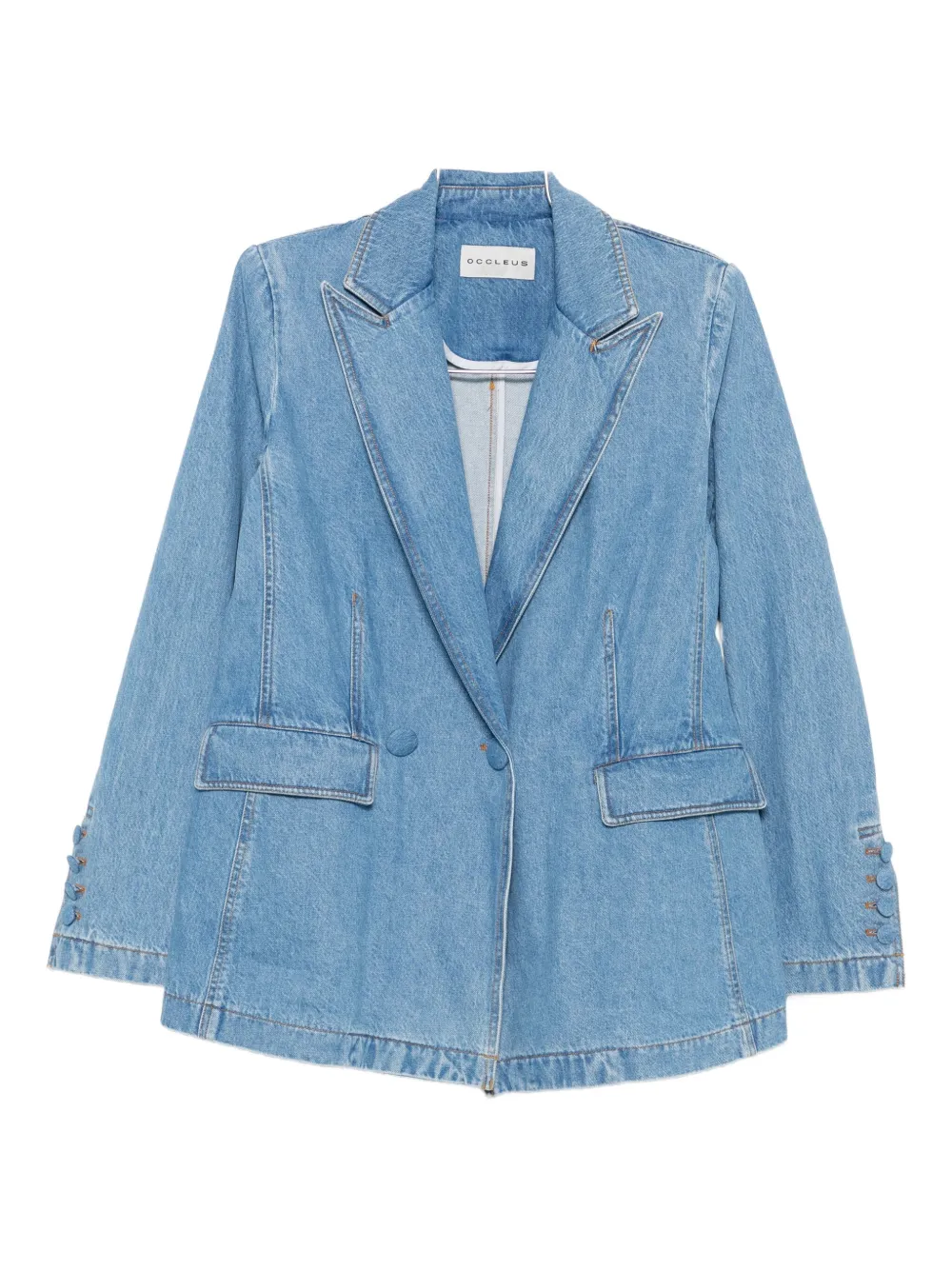 

Двубортный блейзер Bianca Occleus, синий