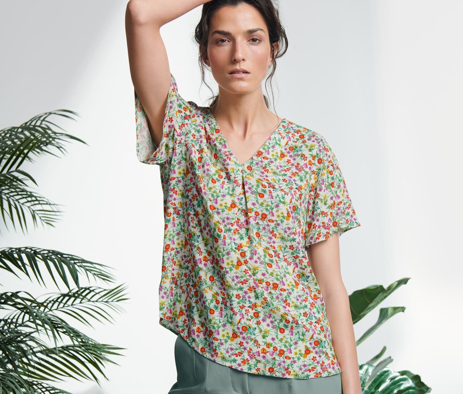 

Блузка с принтом Tchibo