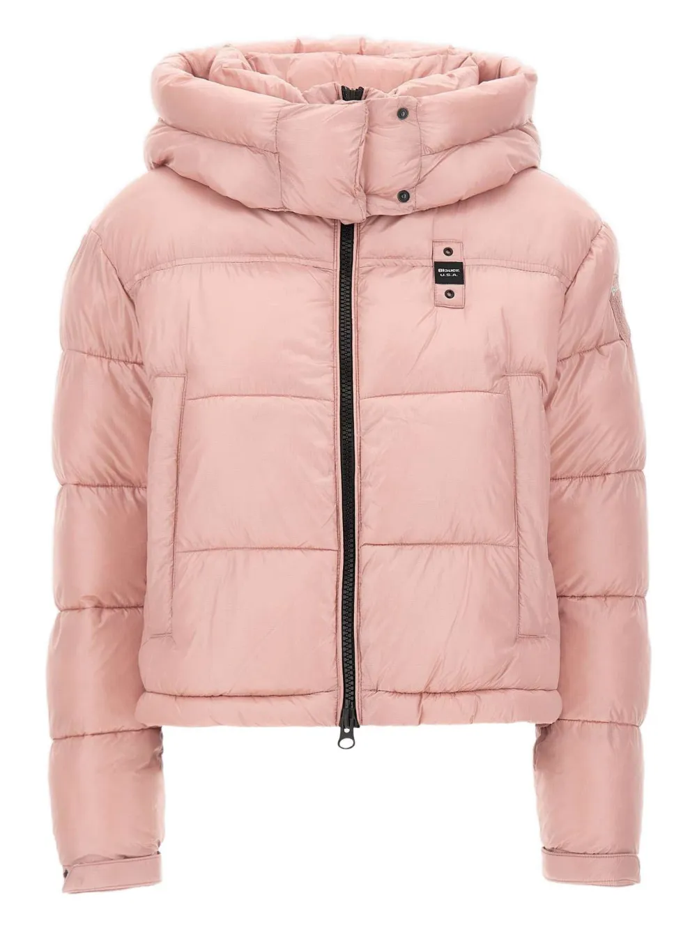 

Стеганая пуховая куртка с отстегивающимся капюшоном Blauer, розовый