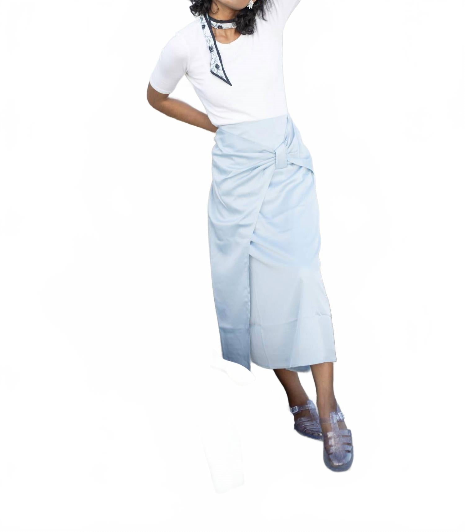 

Юбка-солнце в пыльно-голубом цвете Esteem Couture