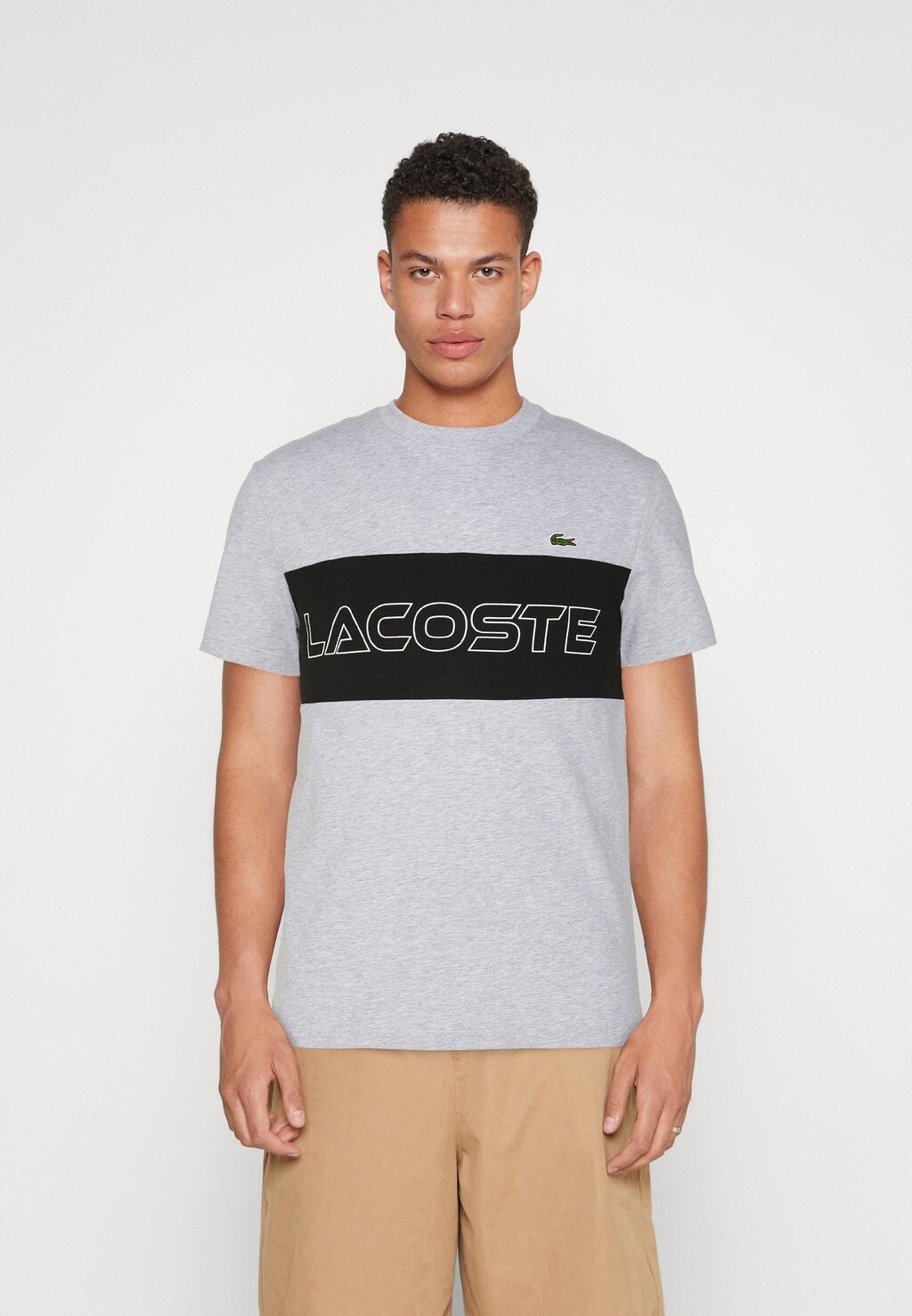 

Футболка с принтом Lacoste, Серый, Футболка с принтом Lacoste