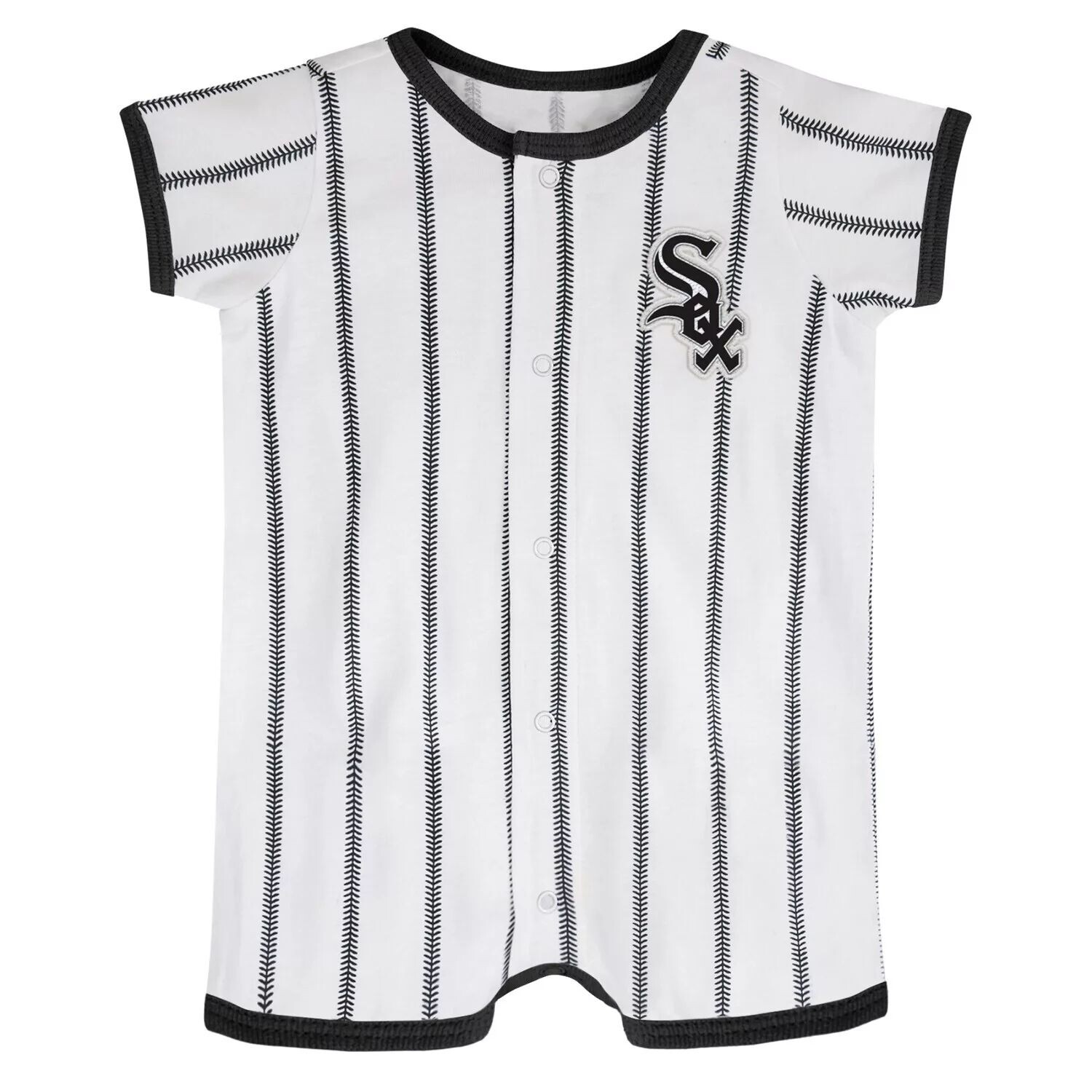 

Белый/черный джемпер с короткими рукавами для новорожденных Chicago White Sox Power Hitter Outerstuff