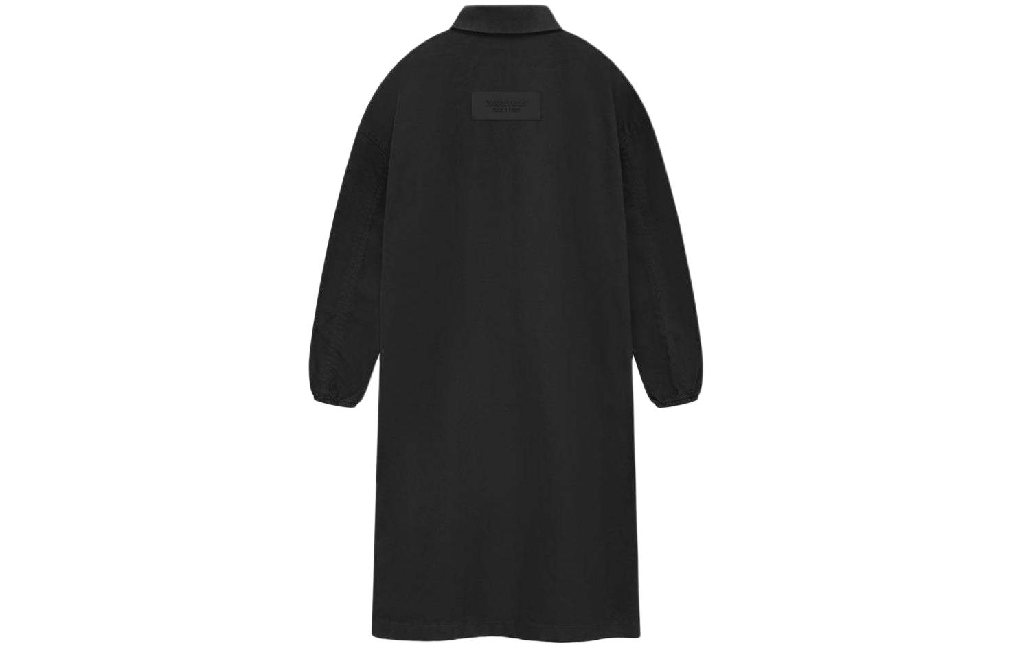 Fear Of God Essentials Джинсовое пальто, Pure Black Denim/Overdye Black Denim — фото 4