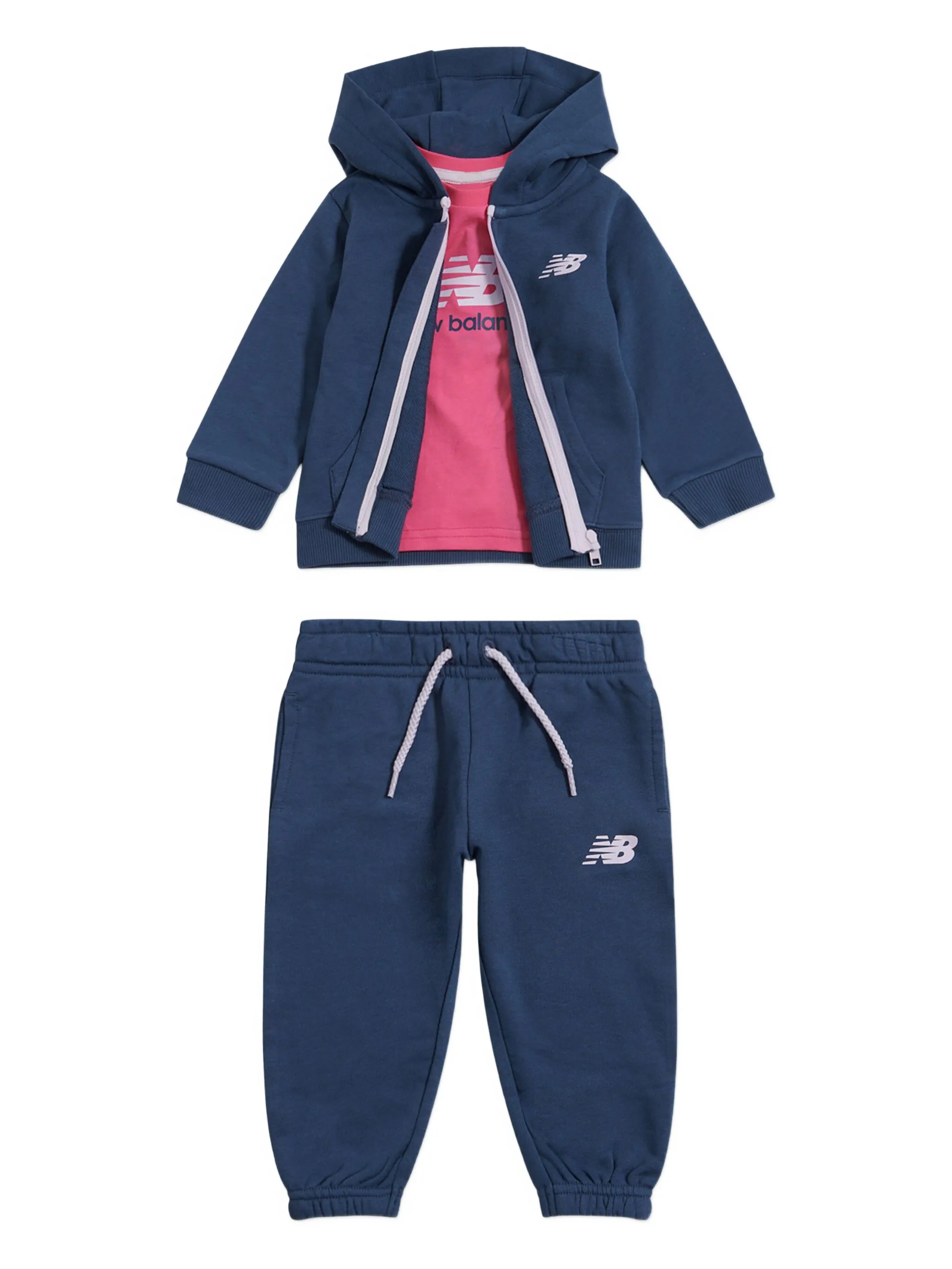 

Спортивный костюм с капюшоном New Balance Kids, синий