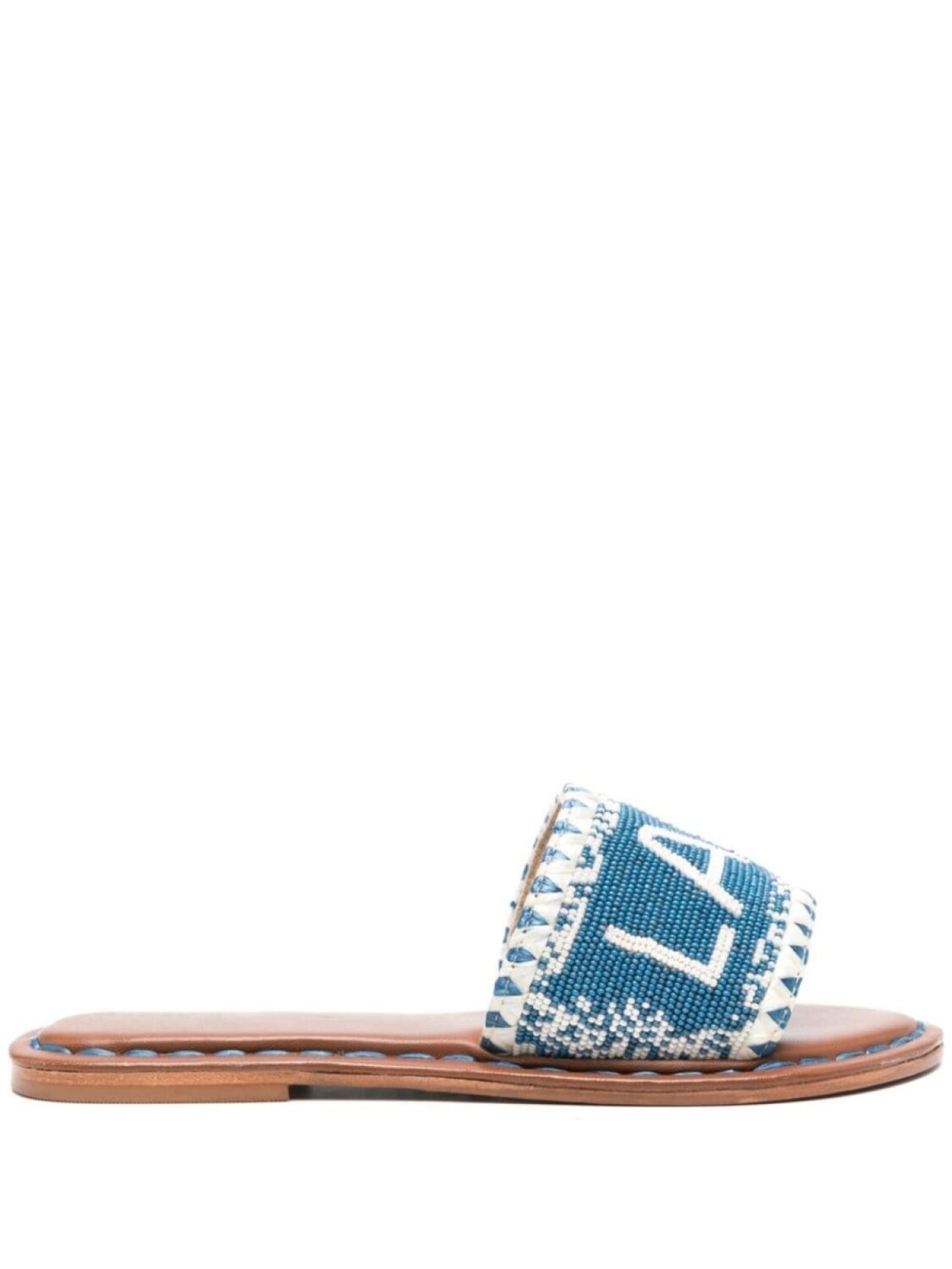 

De Siena Shoes сандалии с бусинами, синий