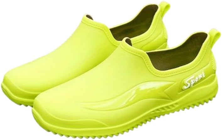 

Модные мужские резиновые сапоги Hhhchpm, устойчивые к скольжению, износостойкие, водонепроницаемые короткие ботинки на щиколотку, всесезонная обувь для дождя для работы на улице, рыбалки и путешествий, зеленый