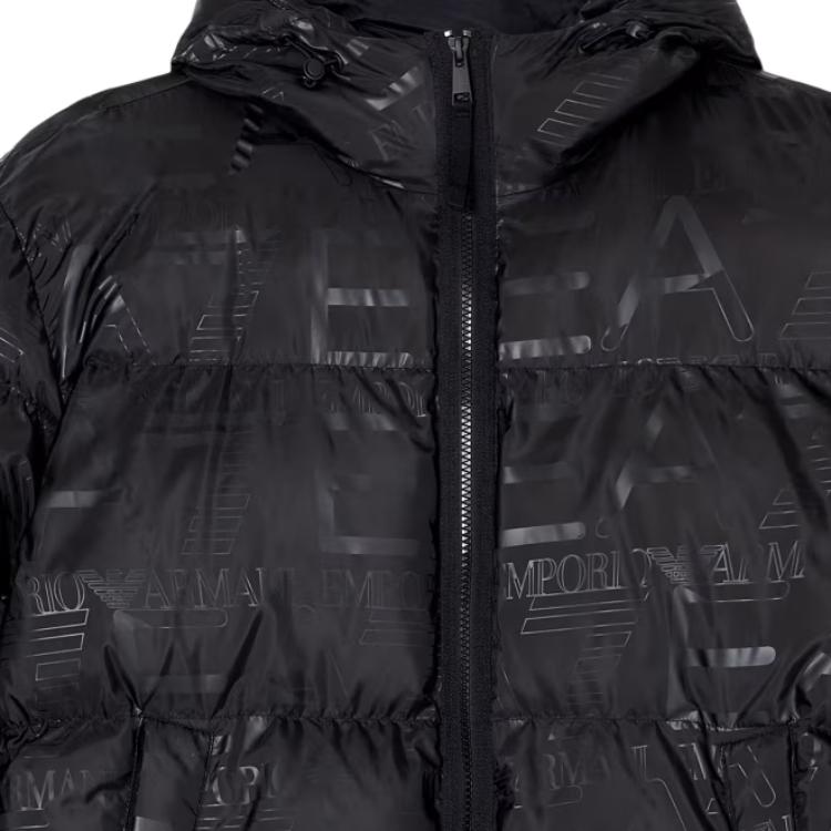 Толстовка с капюшоном и логотипом ea7 EMPORIO ARMANI, черный — фото 2