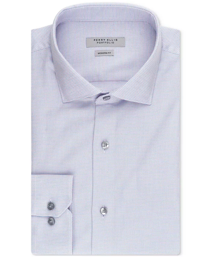 

Perry Ellis Мужская рубашка на пуговицах Royal Oxford Perry Ellis Portfolio, синий