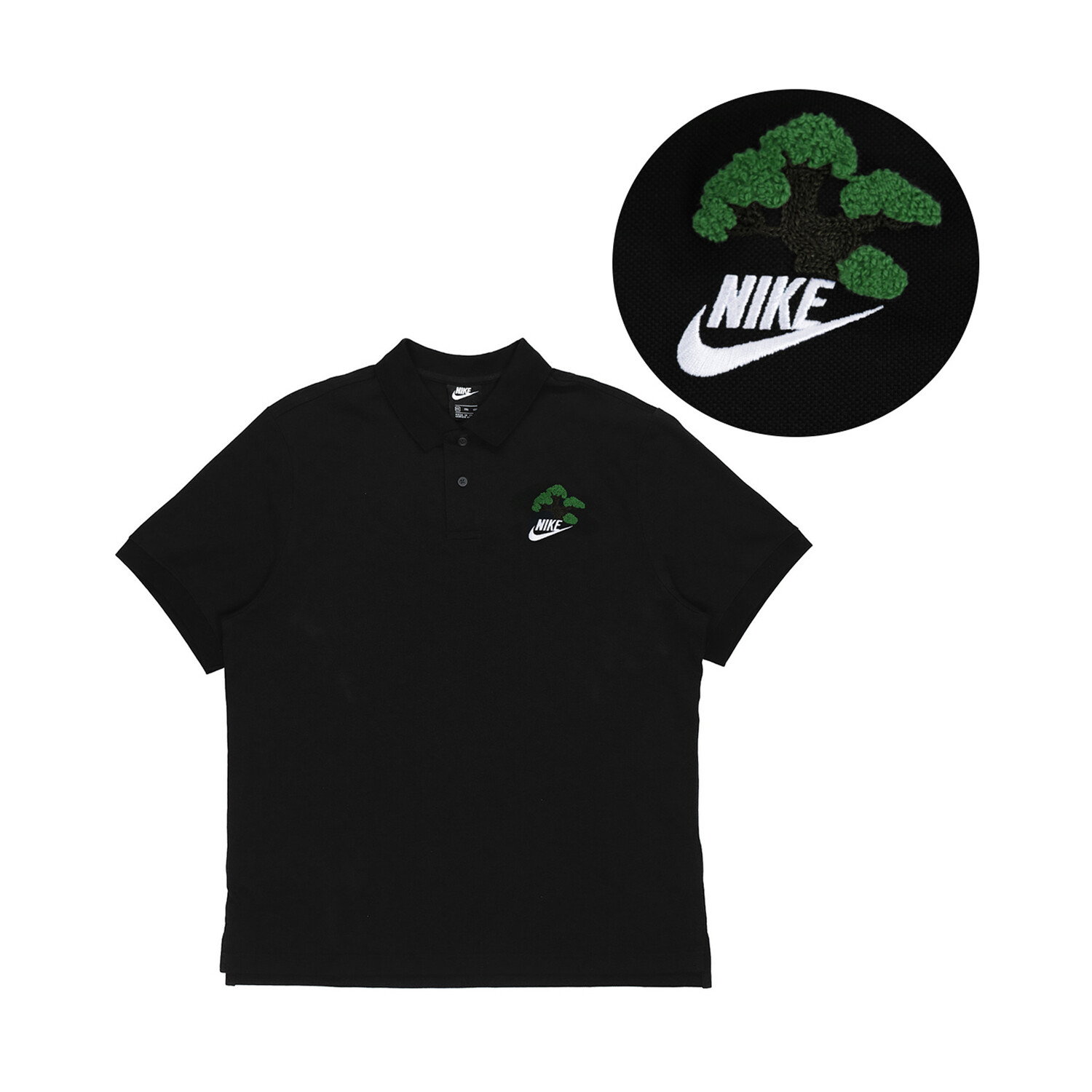 

Спортивная флисовая рубашка-поло для мужчин, черная Nike, черный