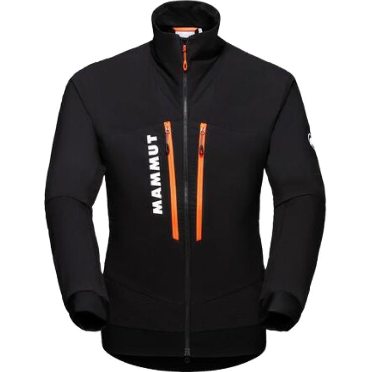 

MAMMUT Куртка мужская, Black Black+Orange Zippers