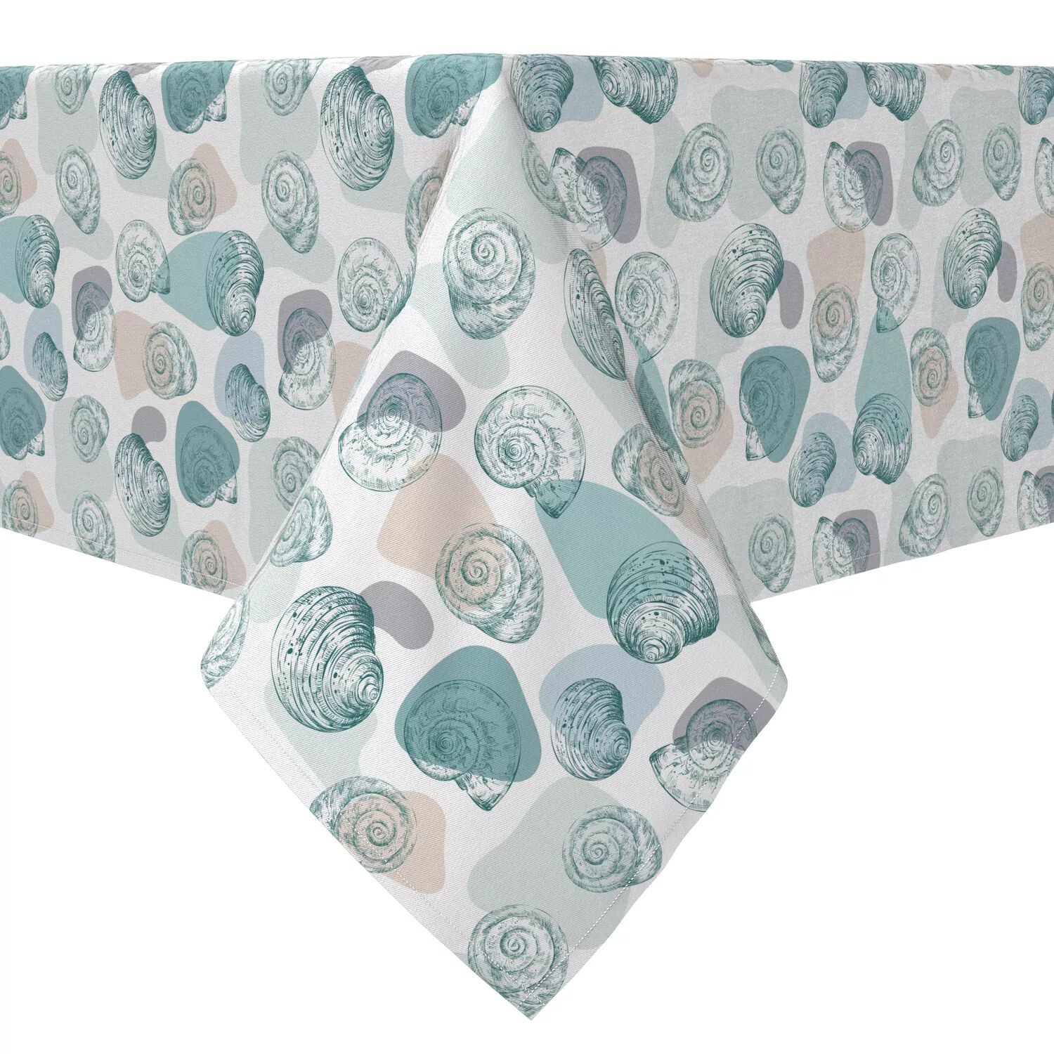 

Квадратная скатерть, 100% хлопок, 60х60 дюймов, Trendy Shells