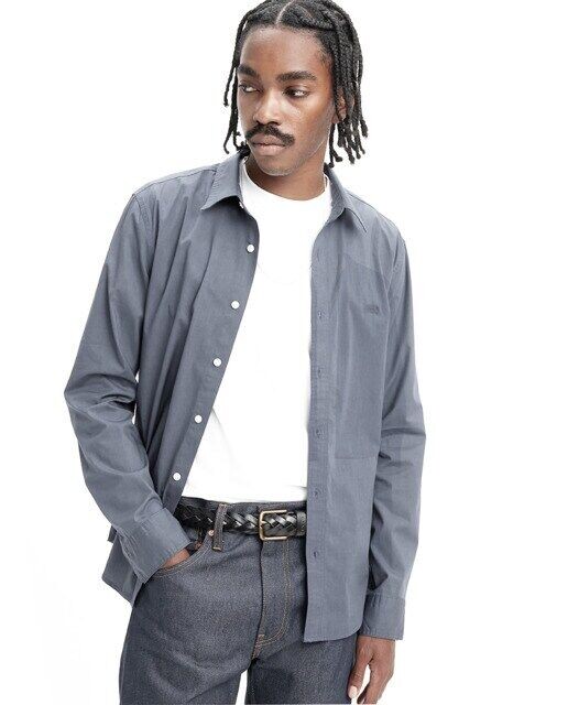 

Классическая мужская рубашка с длинными рукавами Levi'S, темно-синий
