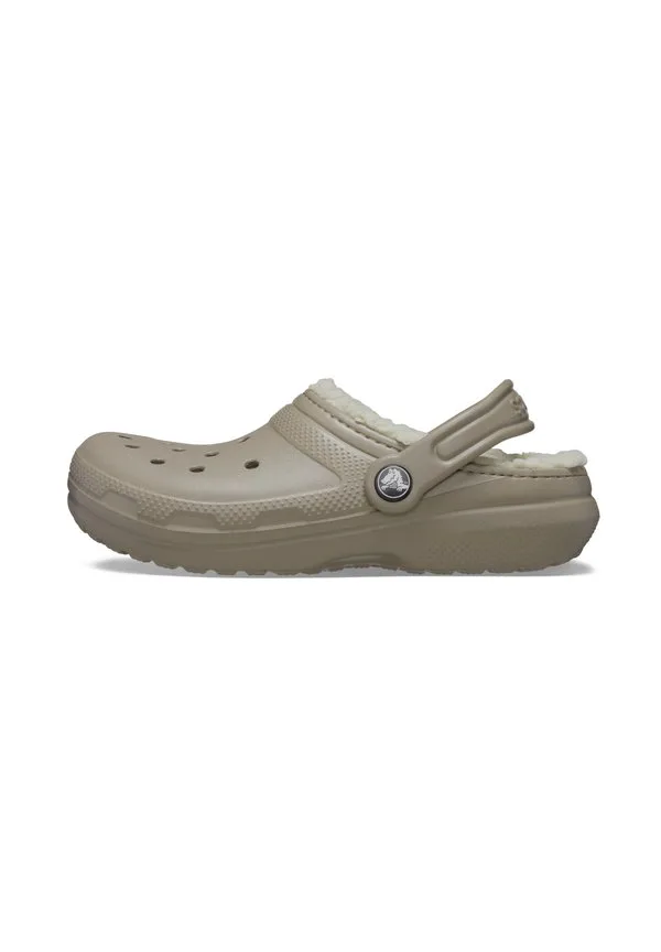 Детские классические тапочки-сабо на подкладке Crocs, Mushroom Bone