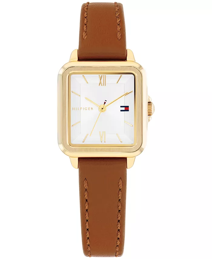

Женские часы Quartz Tan на кожаном ремешке, 22.5 мм Tommy Hilfiger