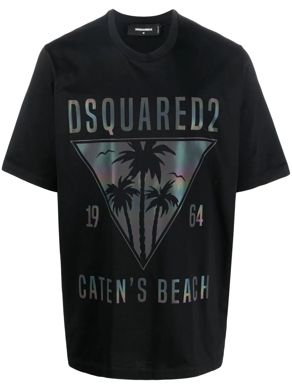 

Футболка с графичным принтом и логотипом DSQUARED2, черный