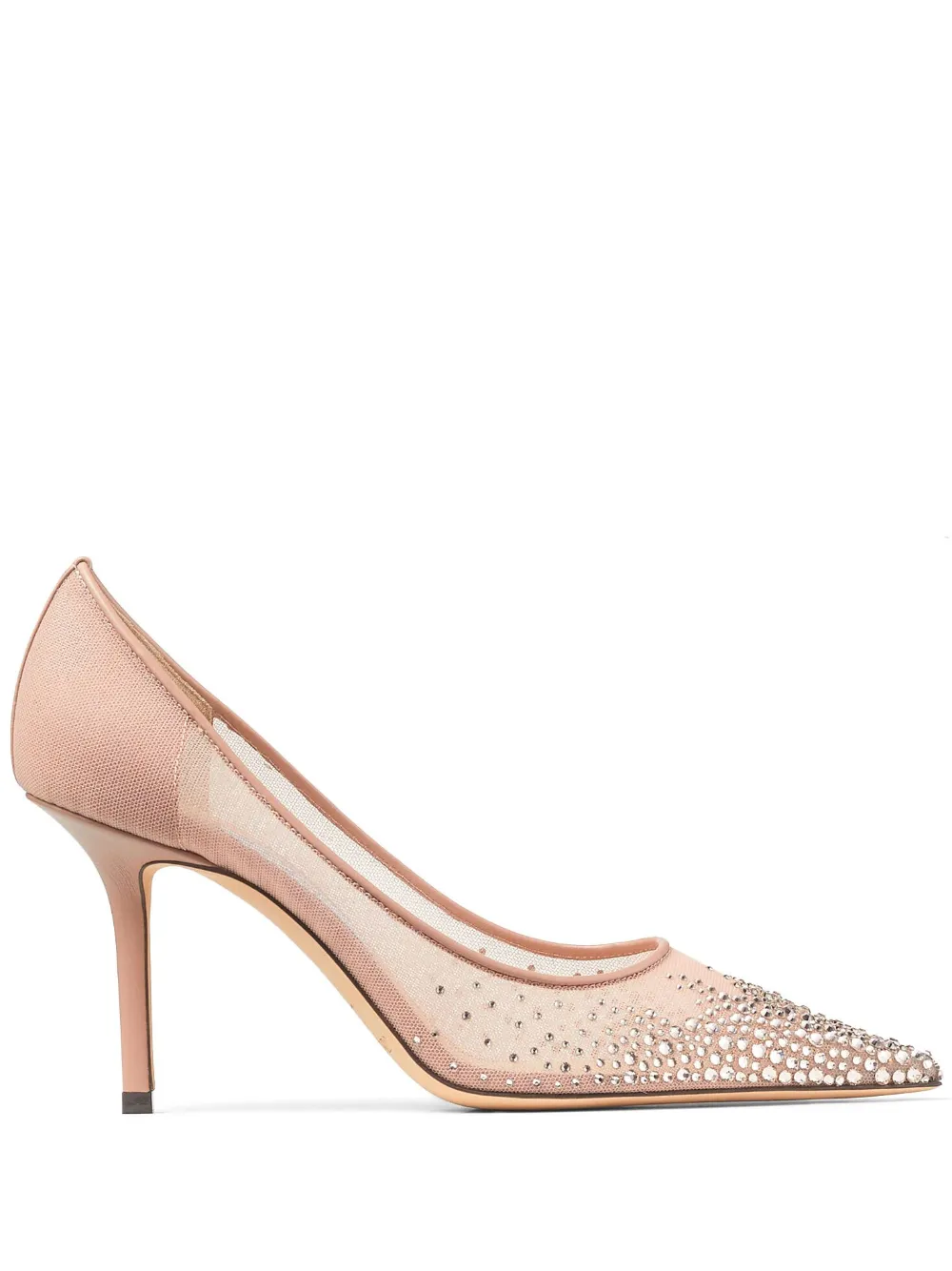 Туфли-лодочки Love 85 с кристаллами JIMMY CHOO, розовый