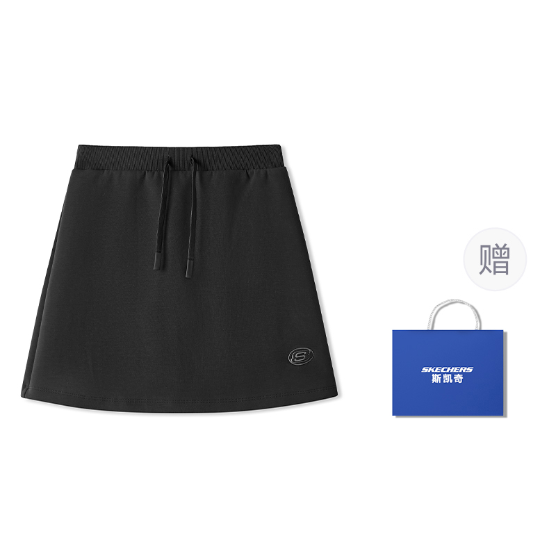 

Skechers Спортивная повседневная короткая юбка для женщин Carbon Black