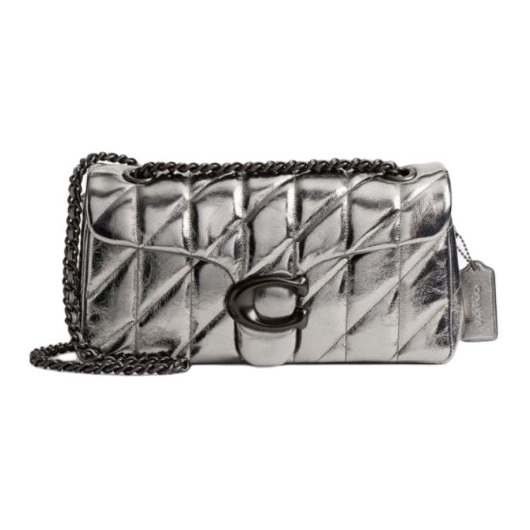 

COACH Таби овчинная сумка кроссбоди среднего размера женская антрацит