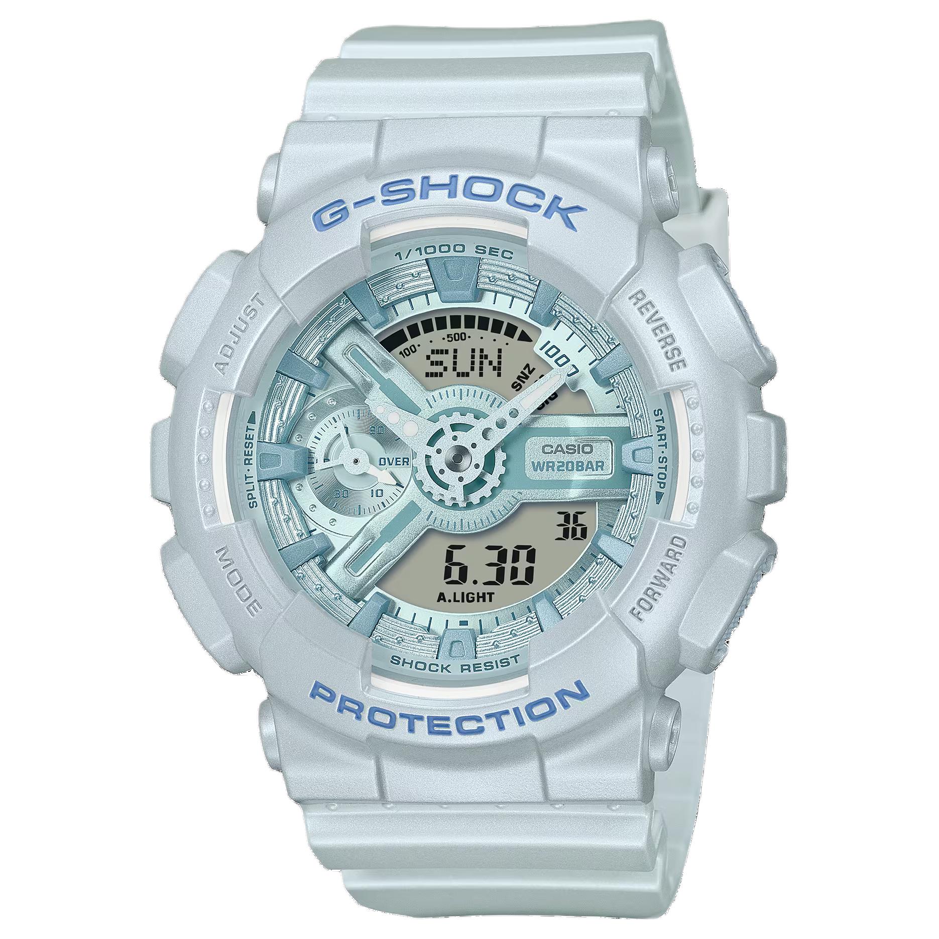

CASIO Часы Liquid Crystal/Analog Dual Display Series Quartz Movement Resin Strap Watch Women's Watch Gray Dial, Gray Dial