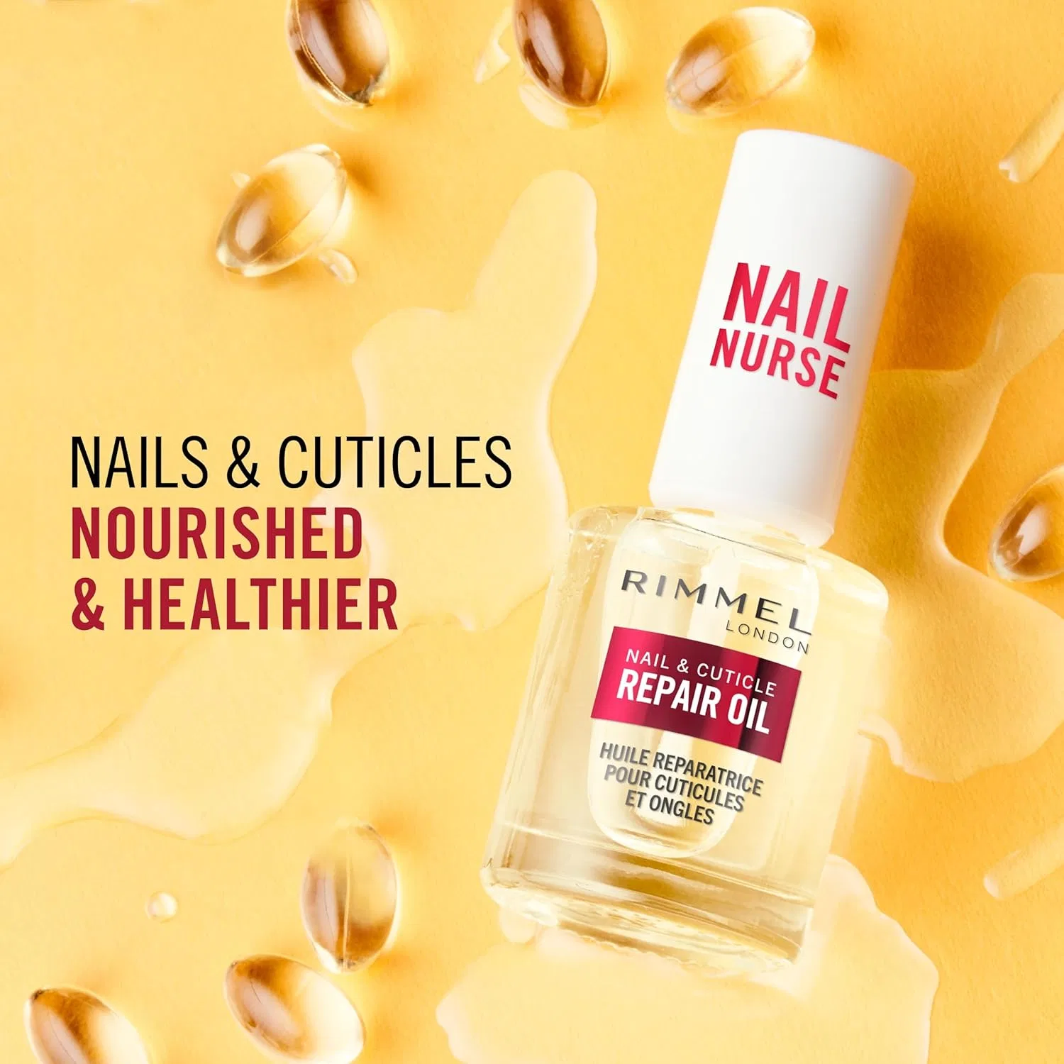 Масло для восстановления кутикулы Rimmel London с витамином Е, 8 мл (2 шт.) Rimmel, Nail Care — фото 3