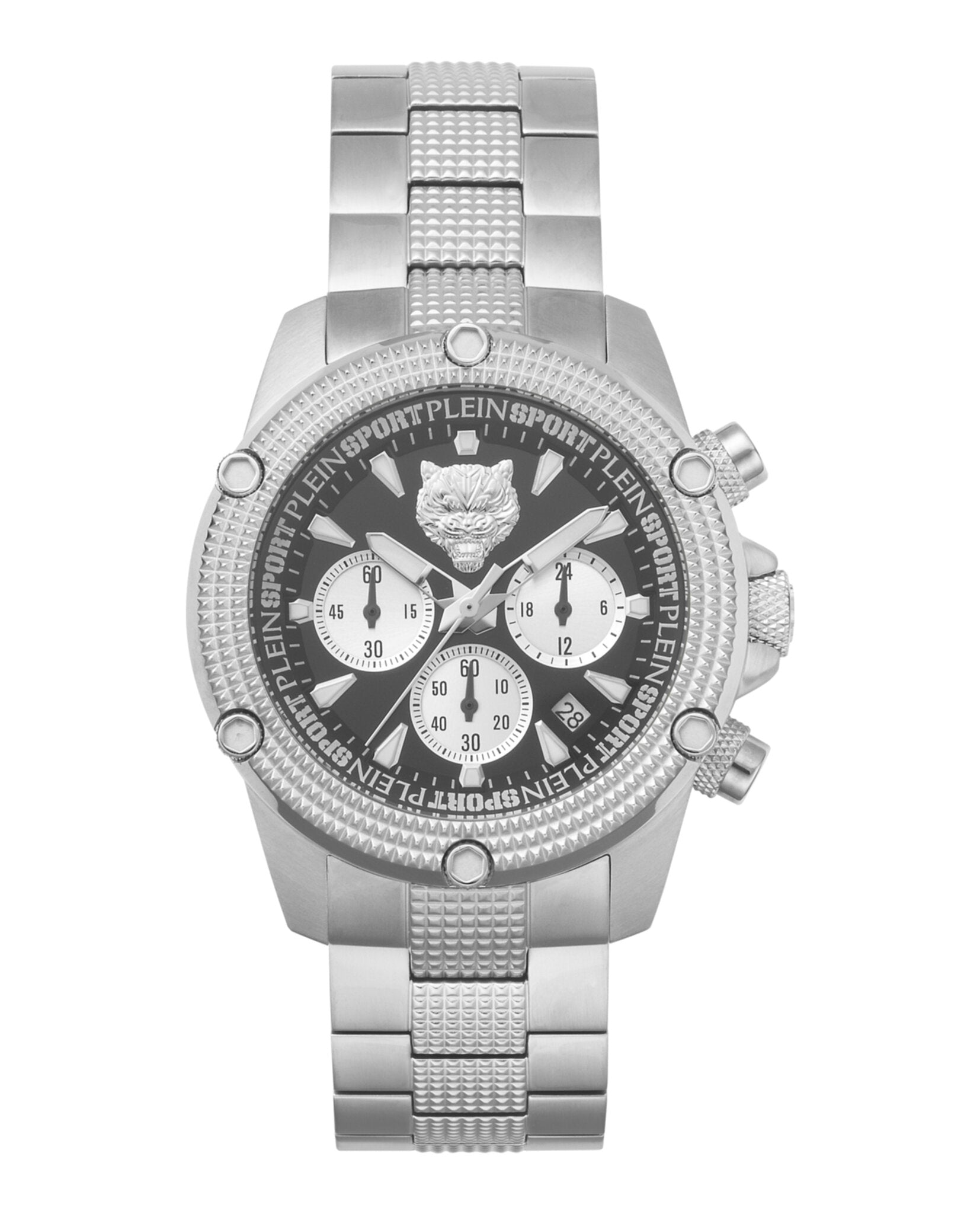 

Часы Hurricane PLEIN SPORT, цвет silver/stainless steel/black