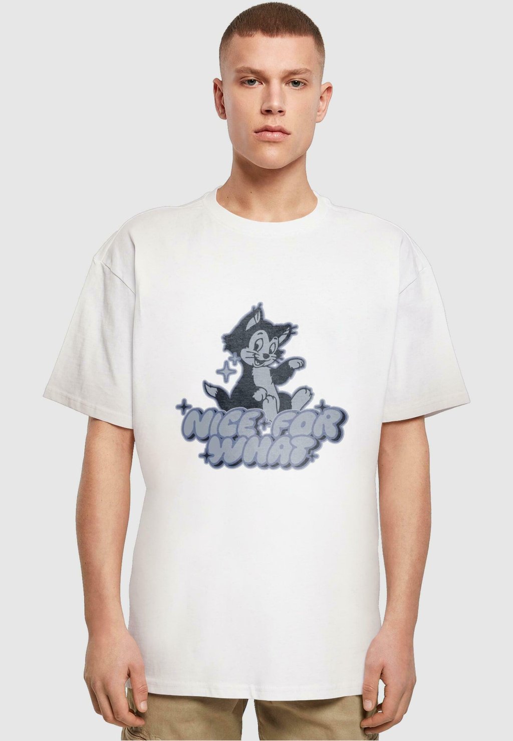 

Футболка с принтом NICE FOR WHAT HEAVY Upscale by Mister Tee, белый