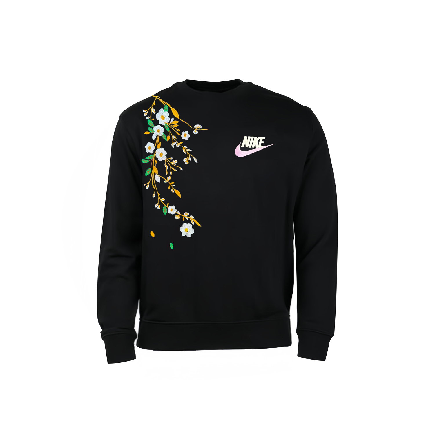 

Nike Мужская толстовка с круглым вырезом, черная, средней толщины