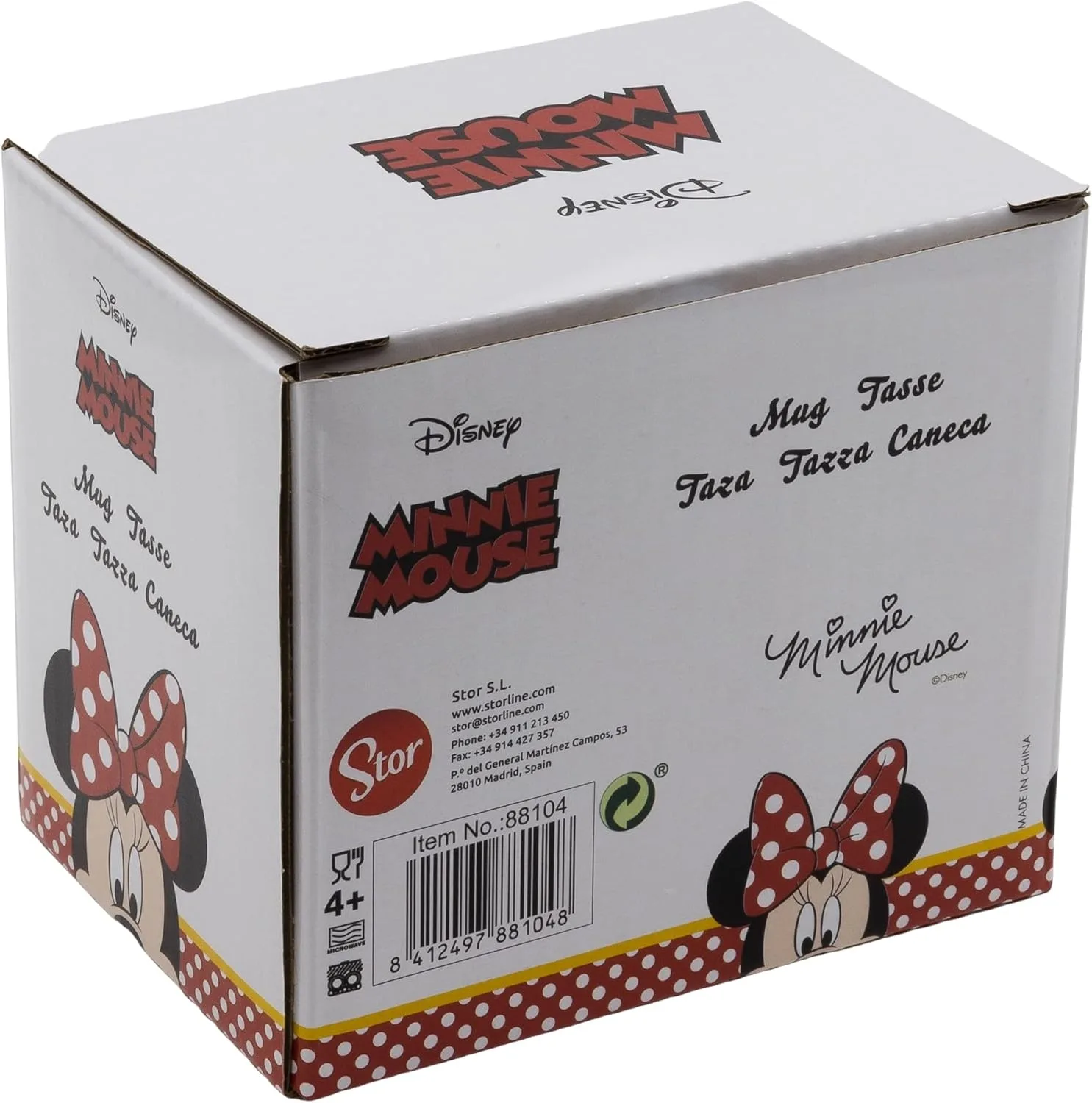 Кружка керамическая 325 мл Minnie So Edgy Bows в подарочной упаковке Stor — фото 4