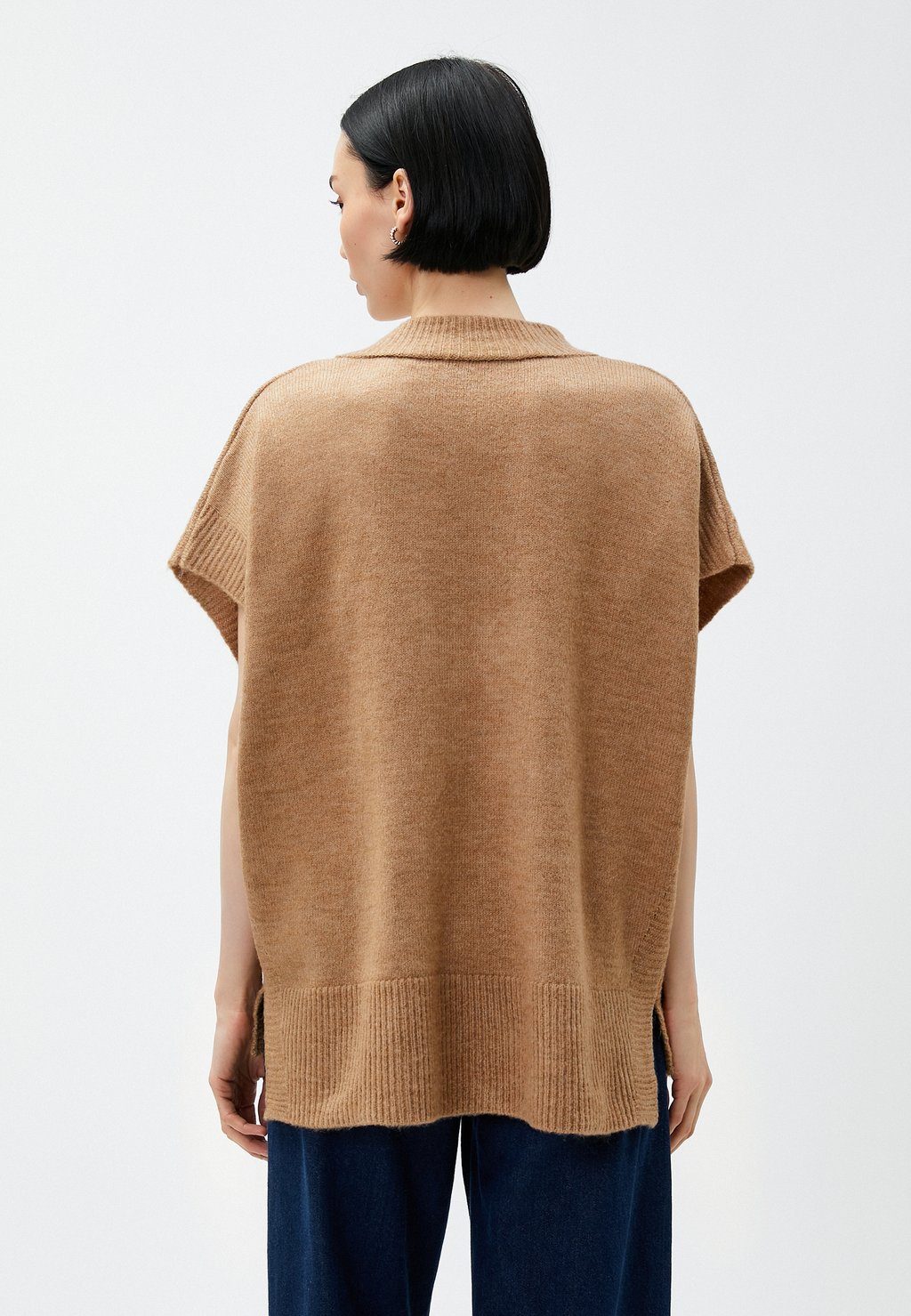 

Базовая футболка V NECK Koton, коричневый