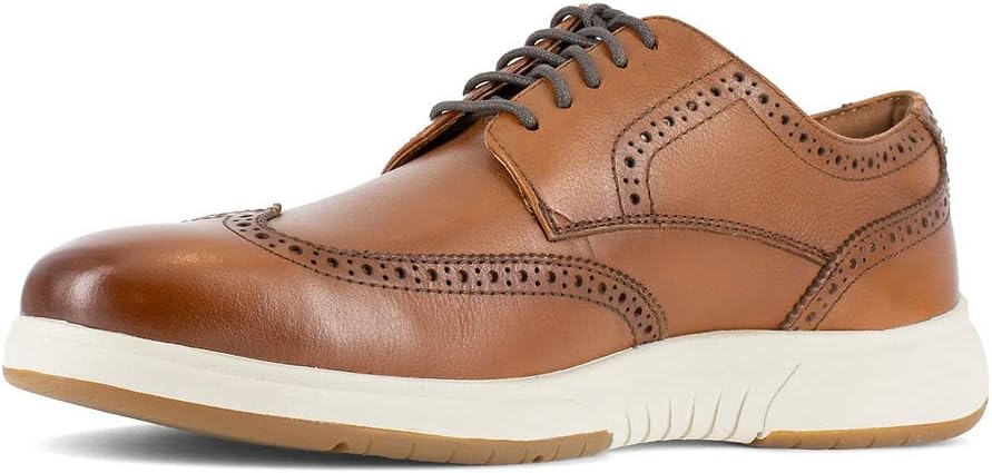 Мужские оксфорды Florsheim Work Flair Wingtip Oxford ST, Cognac — фото 3