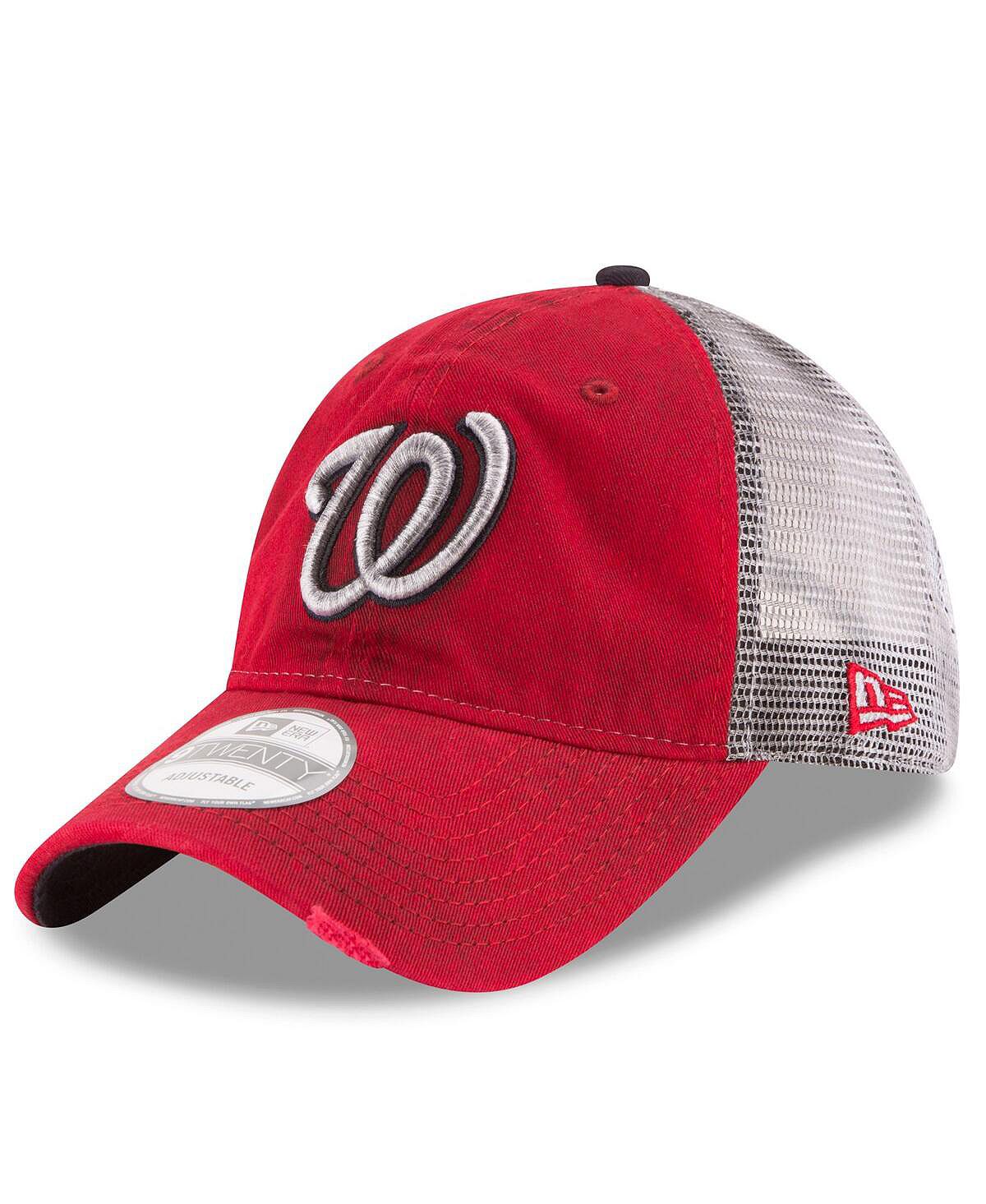 

Мужская красная регулируемая кепка Washington Nationals Team Rustic 9TWENTY New Era