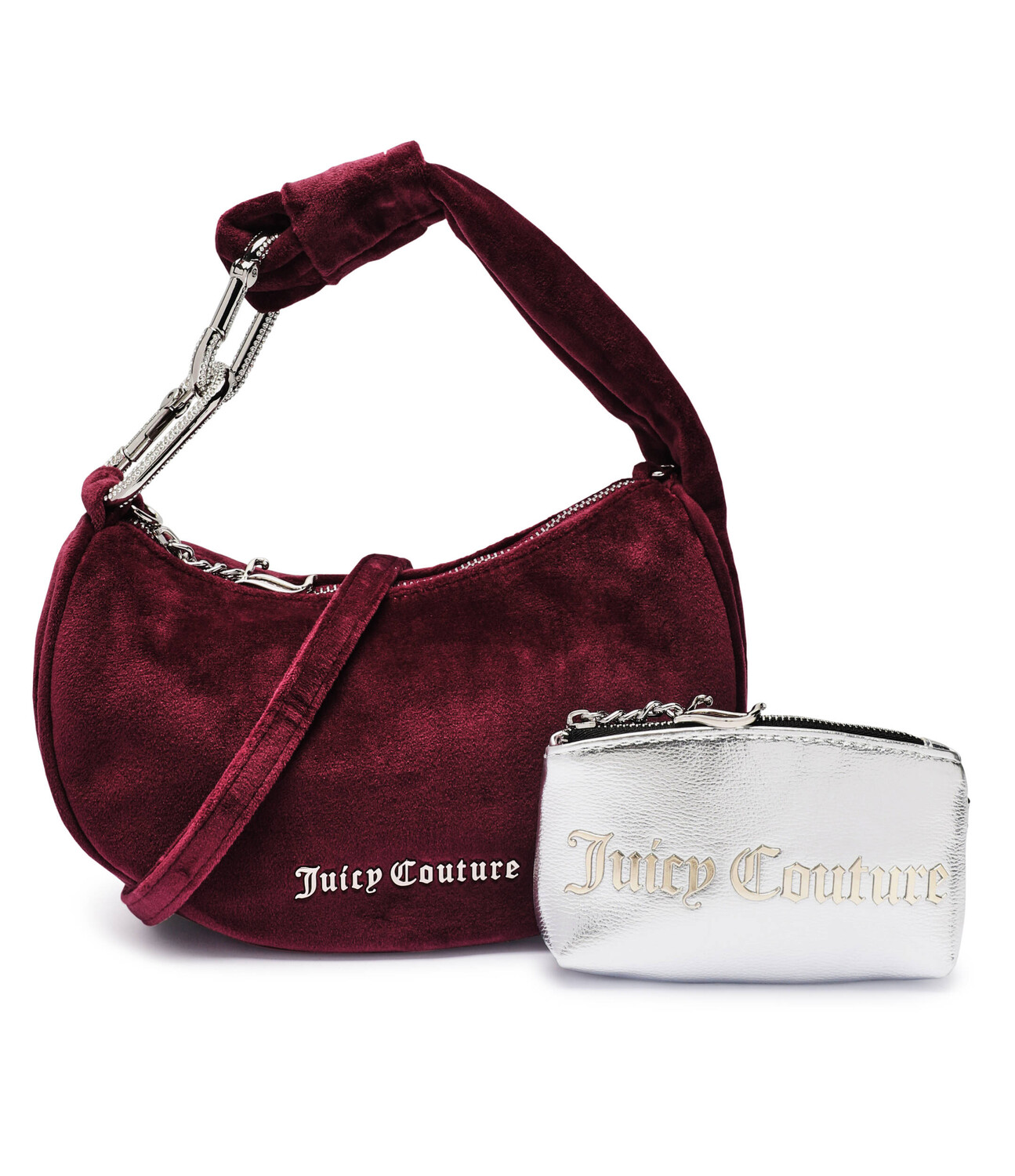 

Сумка-хобо Juicy Couture + marsupio Blossom Small, бордо