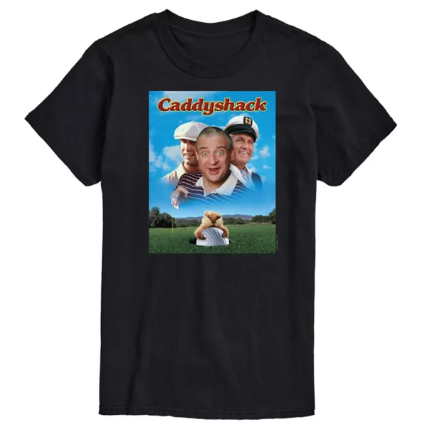 

Мужская футболка с принтом "Caddy Shack" Licensed Character, черный