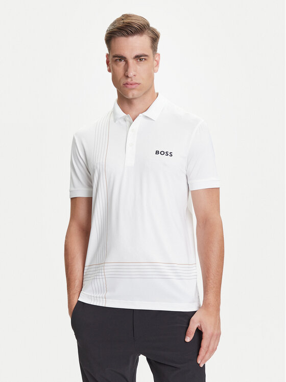 

Поло slim fit Check 50545692 Boss, белый