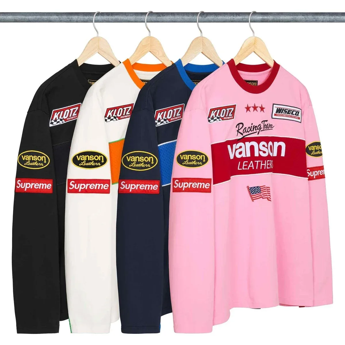 Толстовка с длинным рукавом Vanson Leathers SS26 WEEK1 Supreme, бежевый/бежевый — фото 4