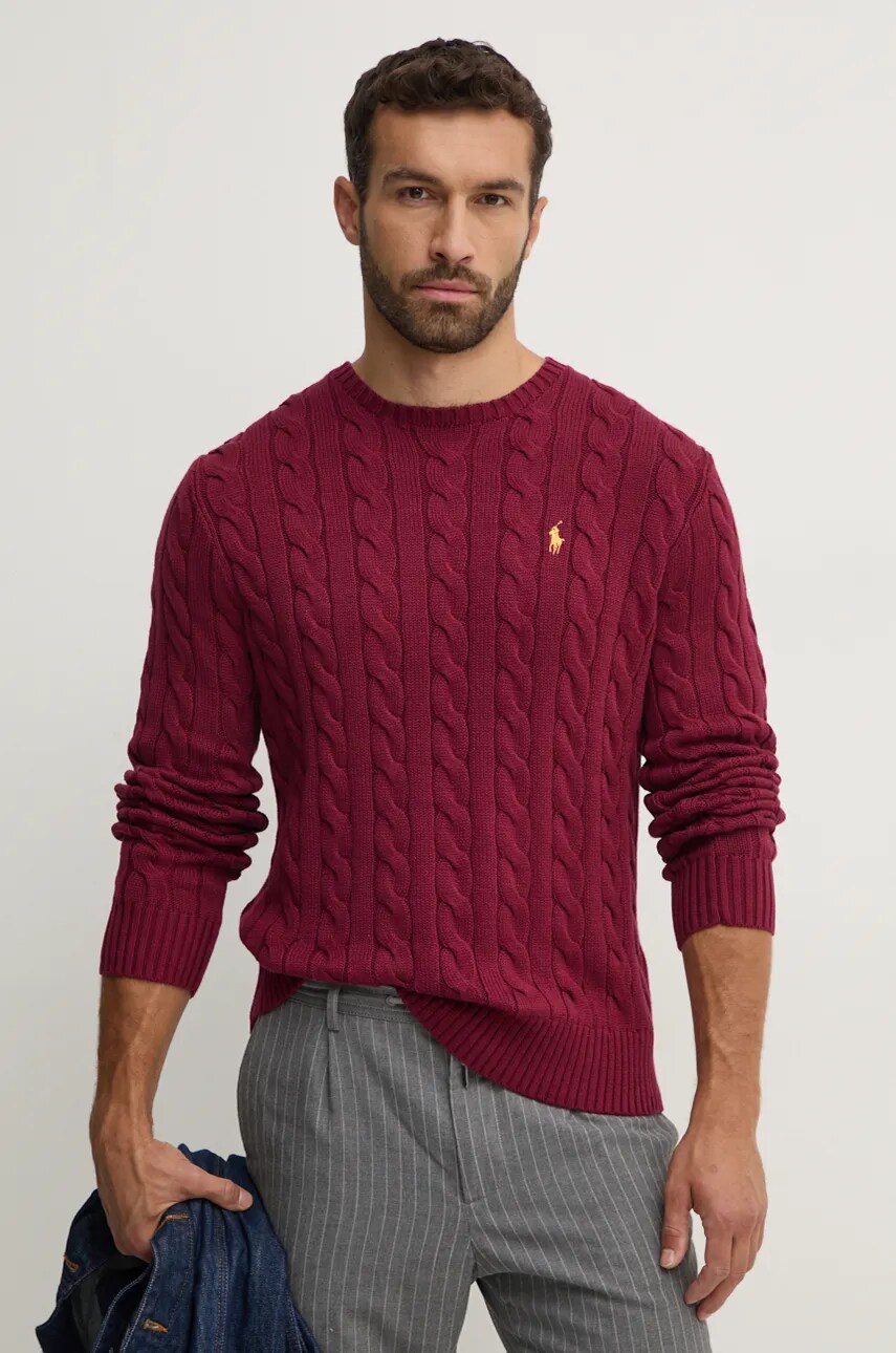

Хлопковый свитер Polo Ralph Lauren, бордовый