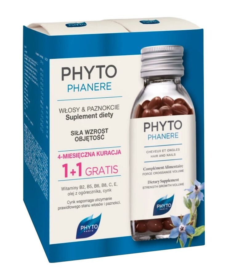 

Подготовка для волос и ногтей Phyto Phytophanere Duo, 240 шт
