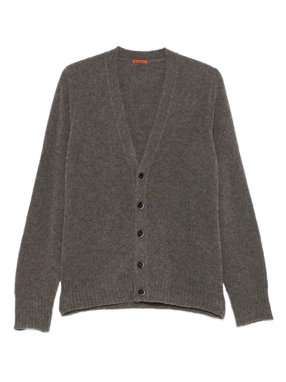 

Кардиган на пуговицах с V-образным вырезом Barena, коричневый