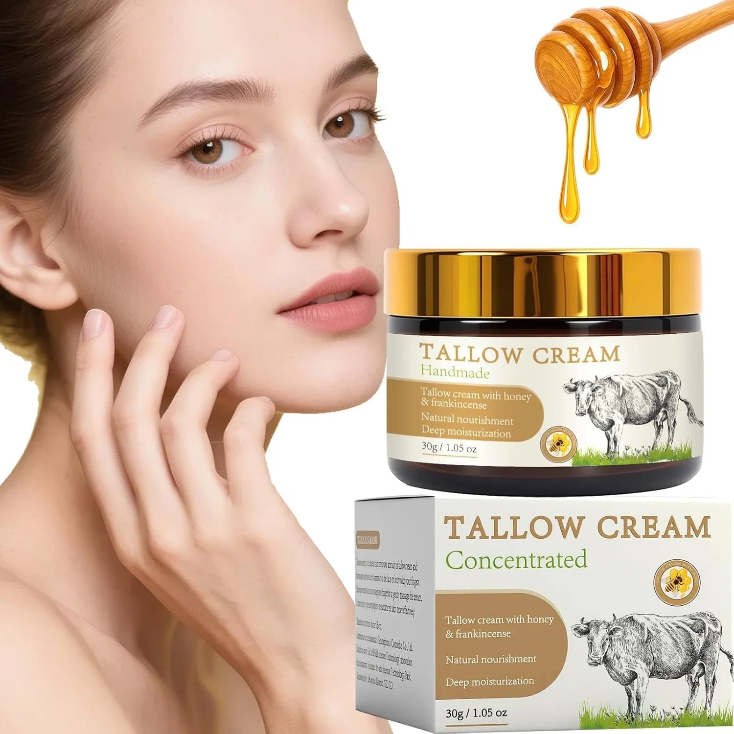 Увлажняющий лосьон для лица Beef fat concentrated version, 120 г Generic — фото 3