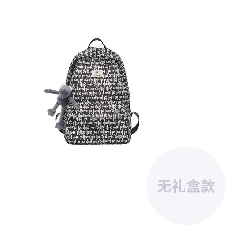 

DCLOUD Нейлоновый рюкзак обычный унисекс черный, Black Large Size